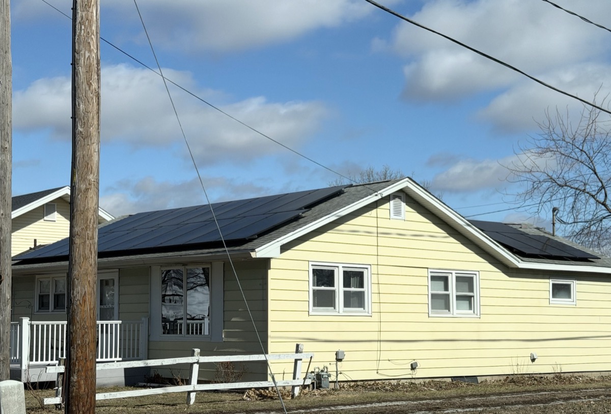 Honu Home residential solar installation - aerial view